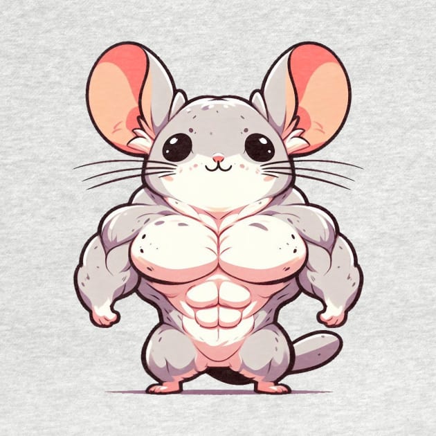 Cute Muscular Chinchilla by Dmytro